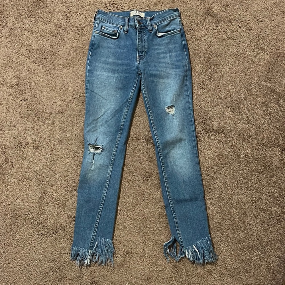 Free people cropped jeans